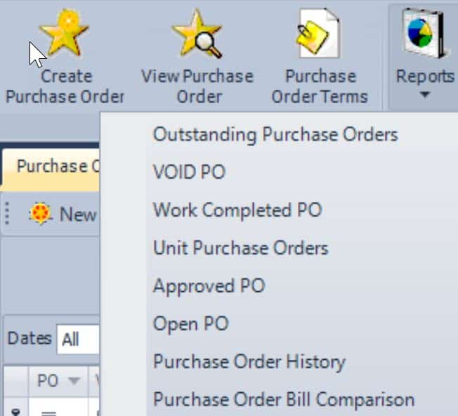 purchase order reports